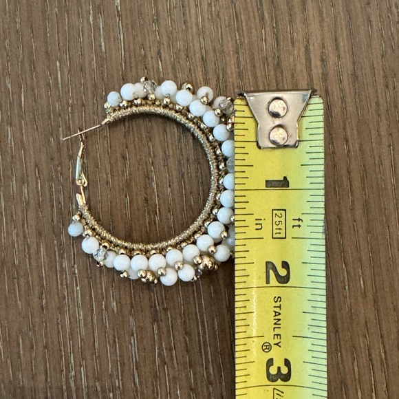 Lilly Pulitzer Beaded  Hoop Earrings w/Jewelry Bag - Picture 5 of 7